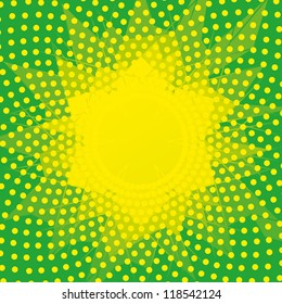 Green dots ecological background