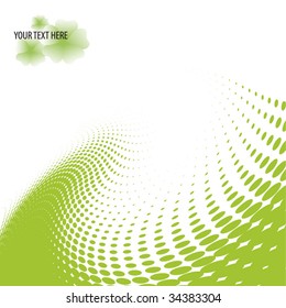 Green dots ecological background