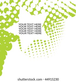 Green dots ecological background