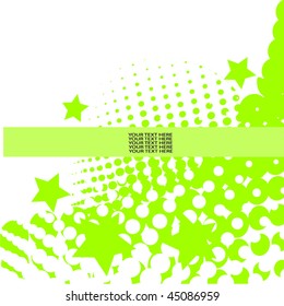 Green dots ecological background