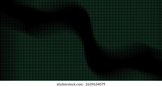 green dots on black background. eps 10