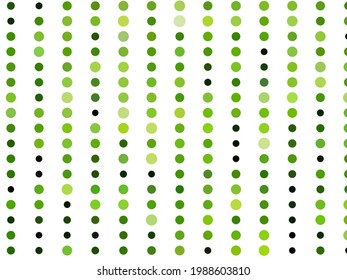 Green dots on white background. Vector illustration