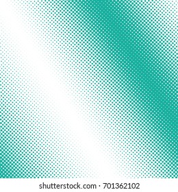 Green Dots on a White Halftone Pop Art Background, Retro Background, Vector Illustration