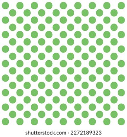 Green dots pattern on white background