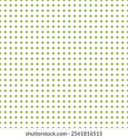 Green Dotted Geometric Seamless Repeat Pattern.