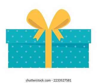 icono de la caja de regalo con puntos verdes