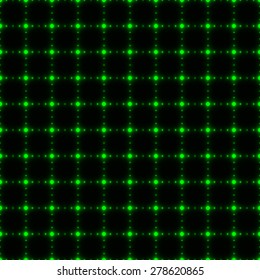 Green dotter net or grid (seamless background)