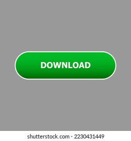 botón de descarga verde para página web, elemento de diseño de interfaz de usuario vector