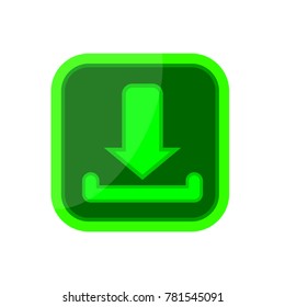 Green Download Icon
