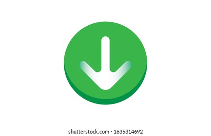 green download icon vector design