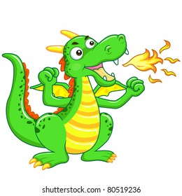 the green dragon cartoon