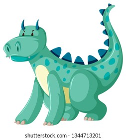 A green dragon character illustration