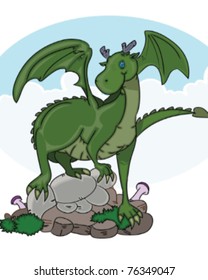 green dragoon cartoon