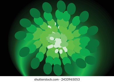 green drawing art design background