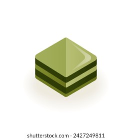 Green drink of colorful set. The illustration skillfully blends nature-inspired elements with a cartoon design, portraying matcha healthy candy in a vibrant and playful manner. Vector illustration.