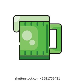 Green Drink Mug Isolated Icon