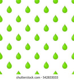 Green drop pattern. Cartoon illustration of green drop vector pattern for web