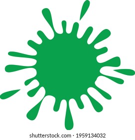 Ilustración vectorial de caída verde