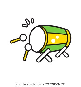 green drum icon Ramadan and Islamic Eid