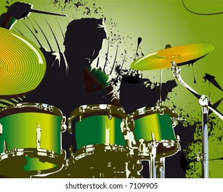 green drummer