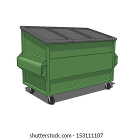 Green Dumpster