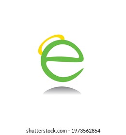 Green e mark logo art 