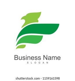 green eagle logo design template