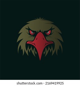 Green eagle vector, Eagle logo design vector illustration 