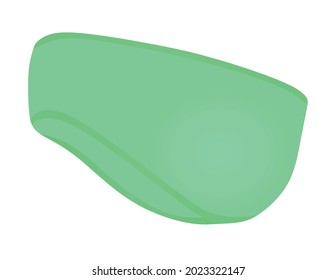 Green ears warmer. vector illustration