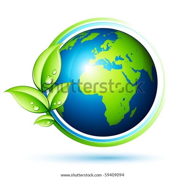 Green Earth Stock Vector (Royalty Free) 59409094