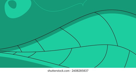 Green earth day background abstract shape, leaf pattern. Design for banner, poster, social media
