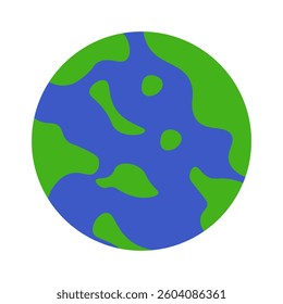 Green earth day design illustration