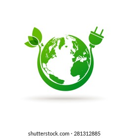 Green earth eco concept