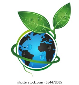 Green Earth Environmental concept for a vector