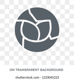 Green earth icon. Green earth design concept from Ecology collection. Simple element vector illustration on transparent background.