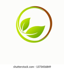  Green earth ,Green leaf paper art. Ecology concept. white background