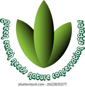 Logotipo dos esforços de conservação da natureza da Terra Verde