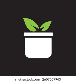 Green earth plants eco friendly plant vector art icons and signs