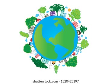 World Environment Day Poster Banner Background Stock Vector (Royalty ...