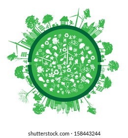 green earth - sustainable development concept