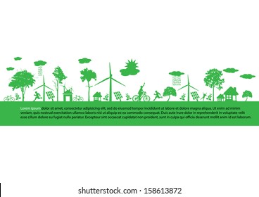 green earth - sustainable development concept