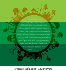 green earth - sustainable development concept