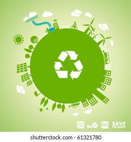 green earth - sustainable development concept