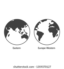 Green Earth symbol vector illustration