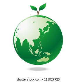 Green earth tree