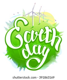 Green Earth and wind energy