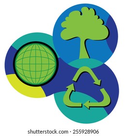 Green earth,sustainable development concep