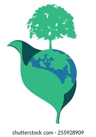Green earth,sustainable development concep