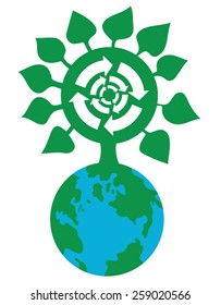 Green earth,sustainable development concep