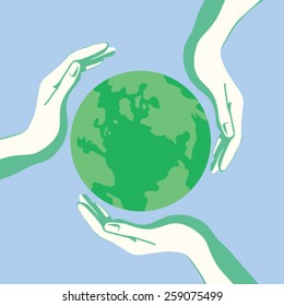 Green earth,sustainable development concep